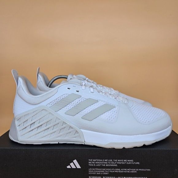 New adidas Dropset 2 Trainer \'White Grey\' Men\'s Training Shoes Size 12.5